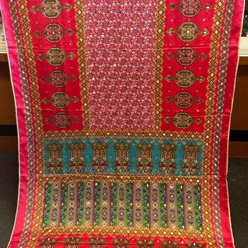 Brand new cotton boho skirt with mirror scarf